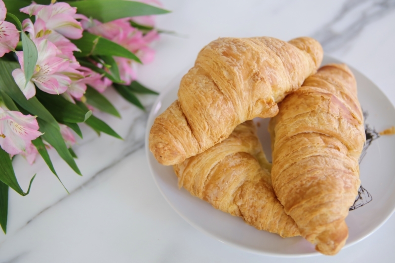 Strawberry Stuffed Croissants with Nutella