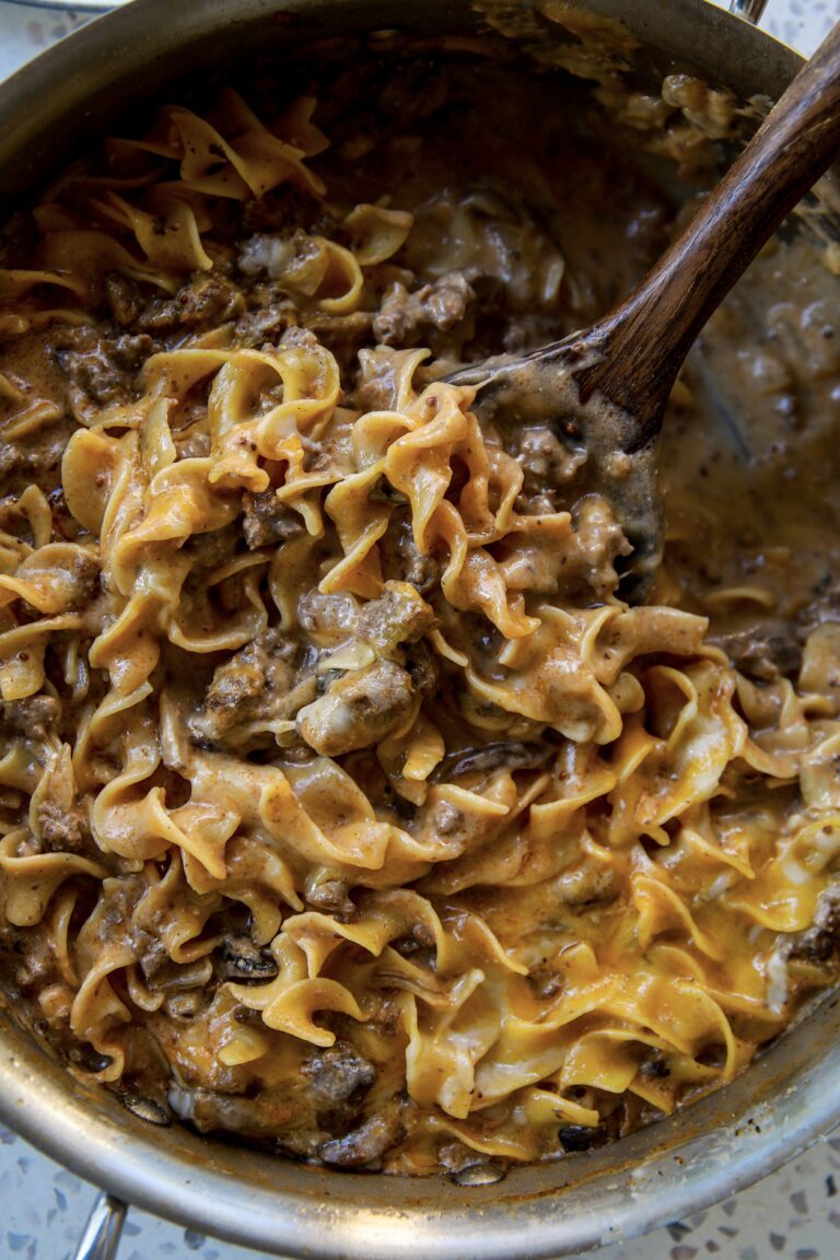 one pot ground beef stroganoff recipe